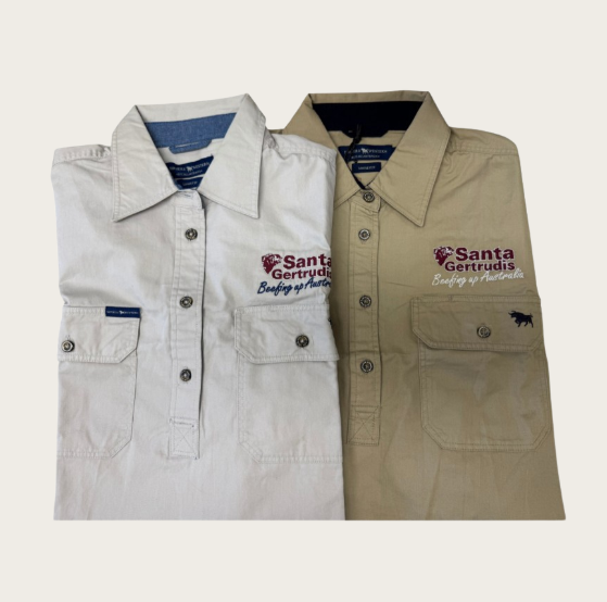 Work shirt (Ladies) Half button/closed front