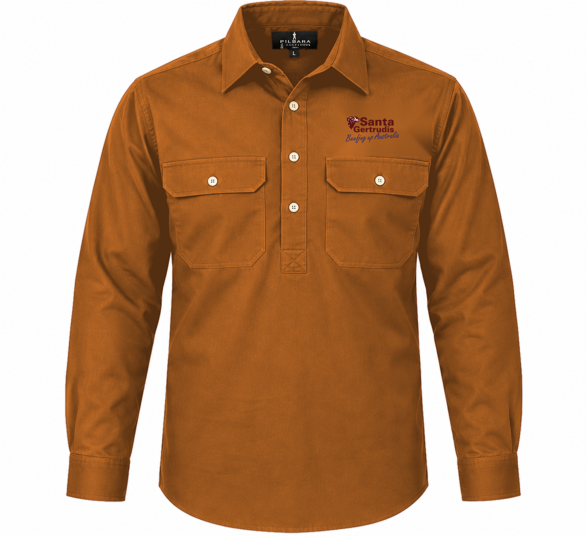 Men's Closed Front Work Shirt - Christmas 2026 Order