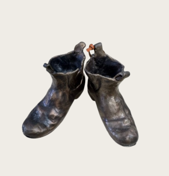 Bronze Boots Sculpture
