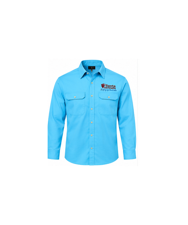 Men's Open Front Work Shirt - Christmas 2026 Order