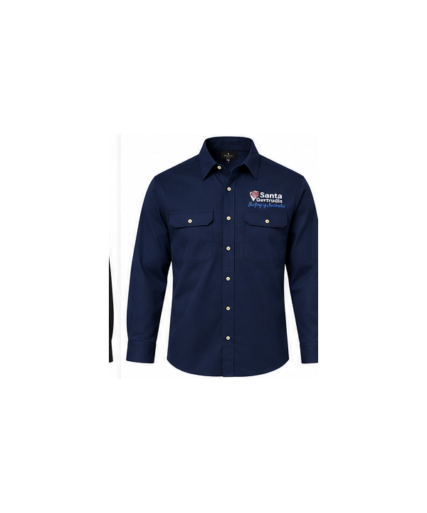 Men's Open Front Work Shirt - Christmas 2026 Order
