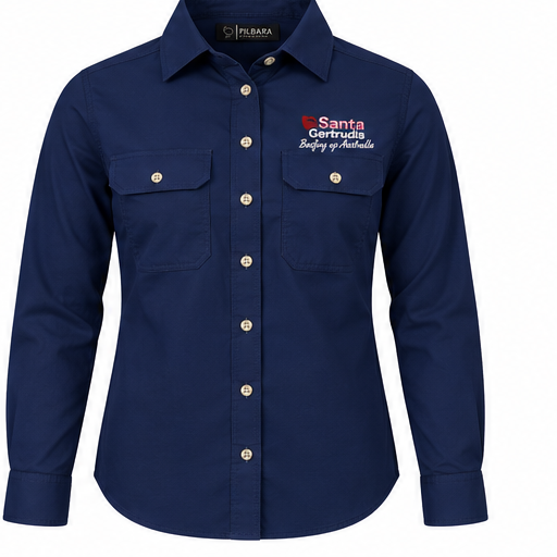 Women's Open Front Work Shirt - Christmas 2026 Order