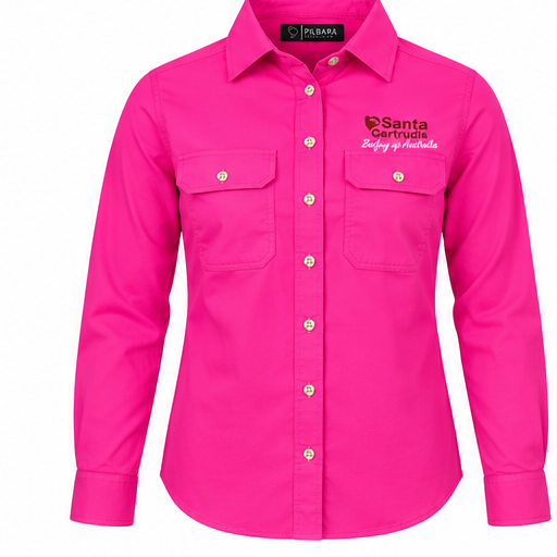 Women's Open Front Work Shirt - Christmas 2026 Order
