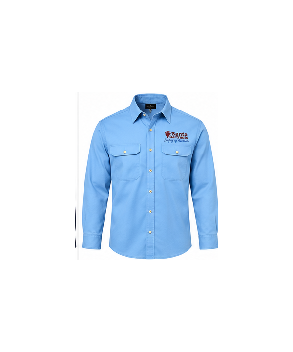 Men's Open Front Work Shirt - Christmas 2026 Order