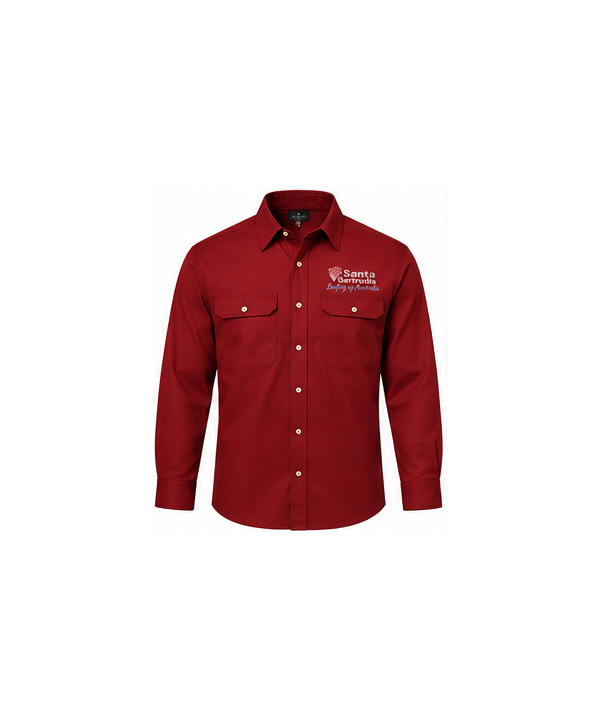 Men's Open Front Work Shirt - Christmas 2026 Order
