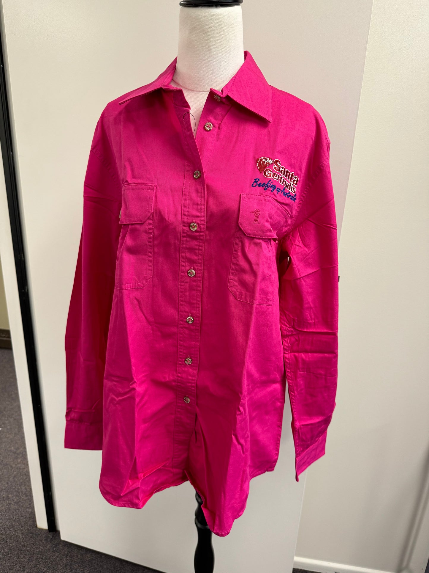 Ladies Full Button Santa Gertrudis Work Shirt