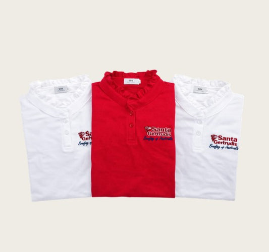 Polo Shirt (Ladies frilled collar)