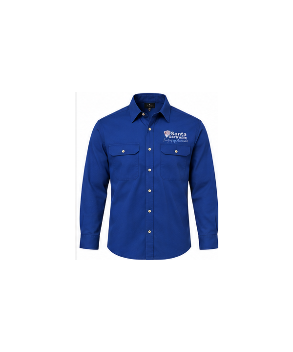 Men's Open Front Work Shirt - Christmas 2026 Order