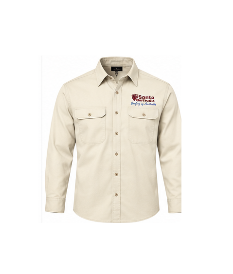 Men's Open Front Work Shirt - Christmas 2026 Order
