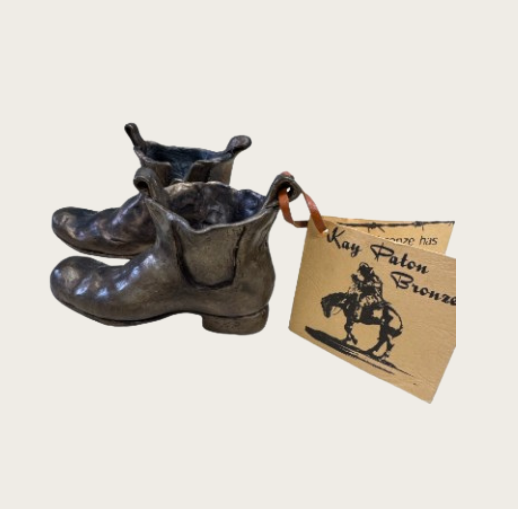 Bronze Boots Sculpture