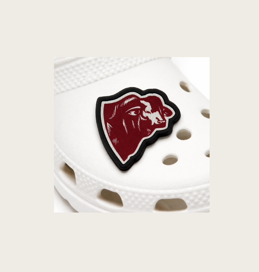 Croc Charm – Santa Gertrudis Bull Head